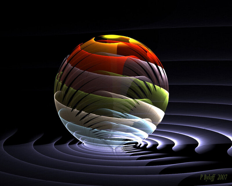 Colorful abstract sphere