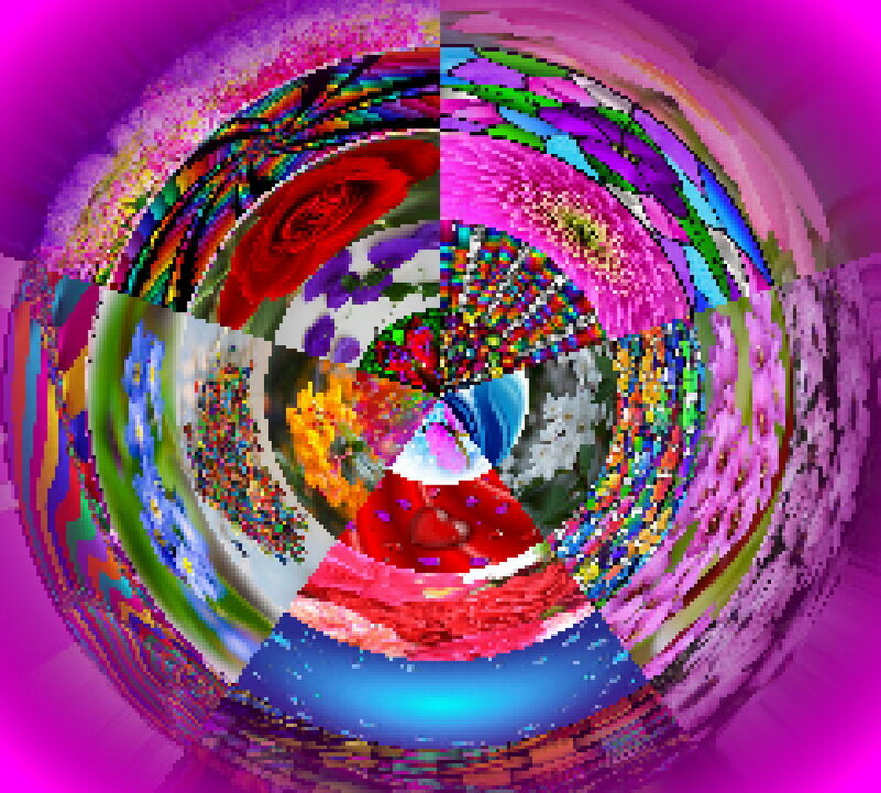 Colorful Abstract Sphere — Purple