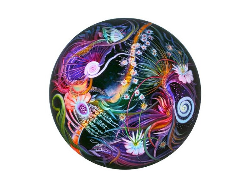 Colorful Abstract Sphere — Purple, Vibrant