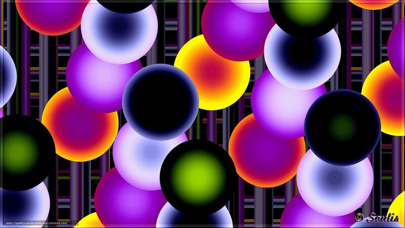 Colorful abstract spheres