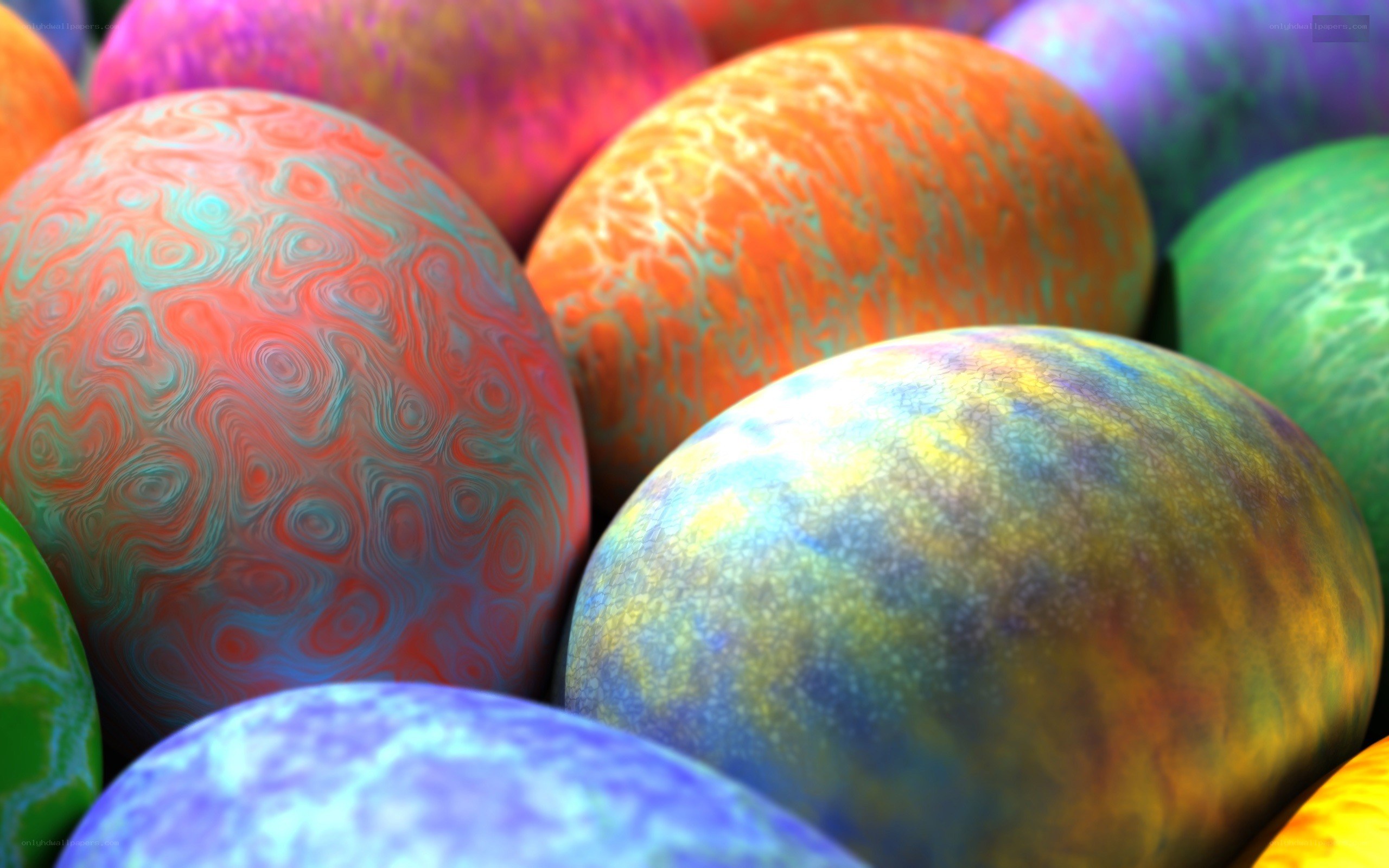 Colorful abstract spheres