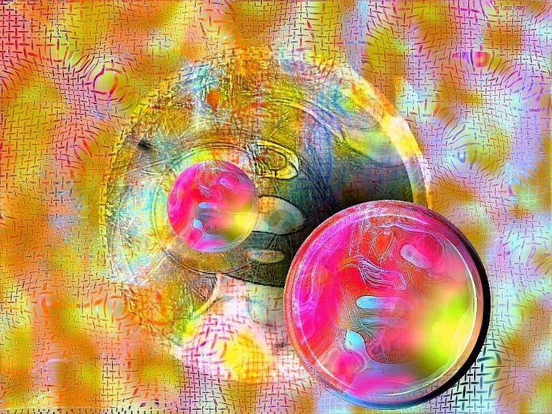 Colorful Abstract Spheres — Pink