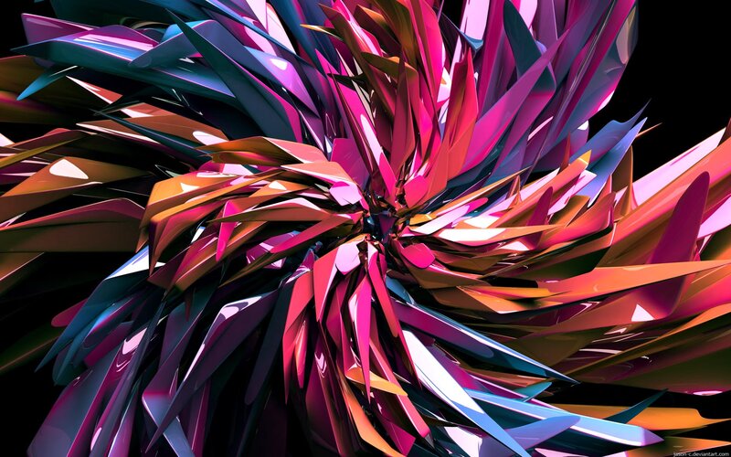 Colorful Abstract Spikes
