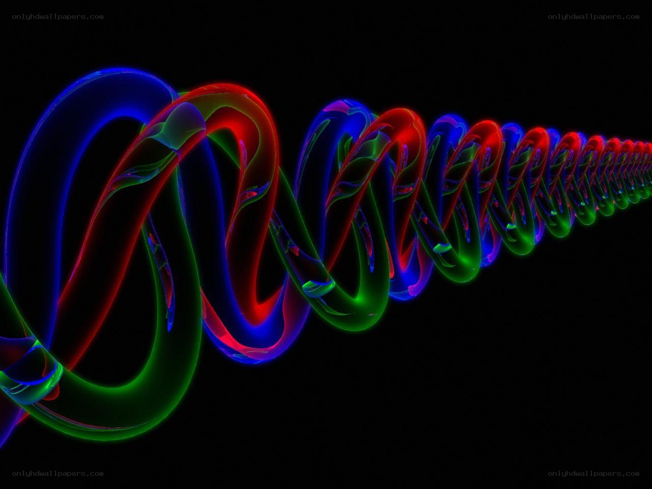 Colorful abstract spiral