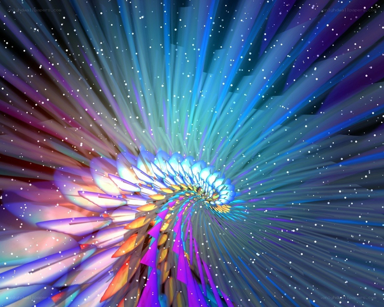 colorful abstract spiral