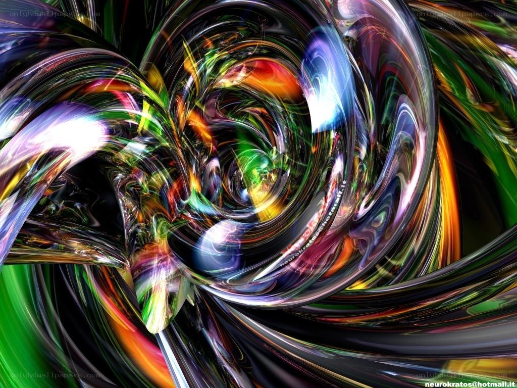 Colorful abstract spiral