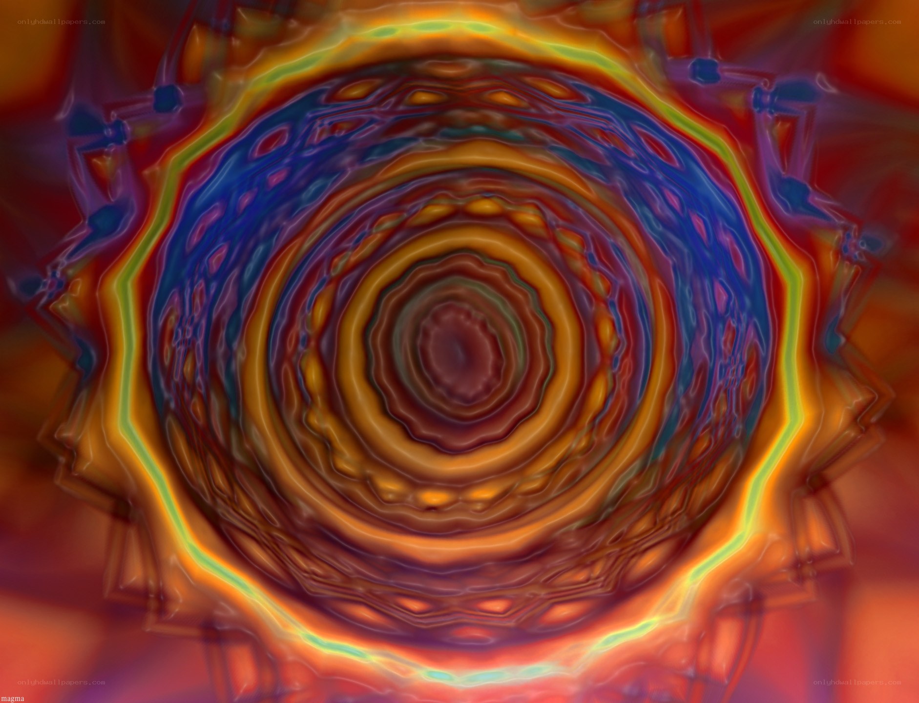 Colorful abstract spiral