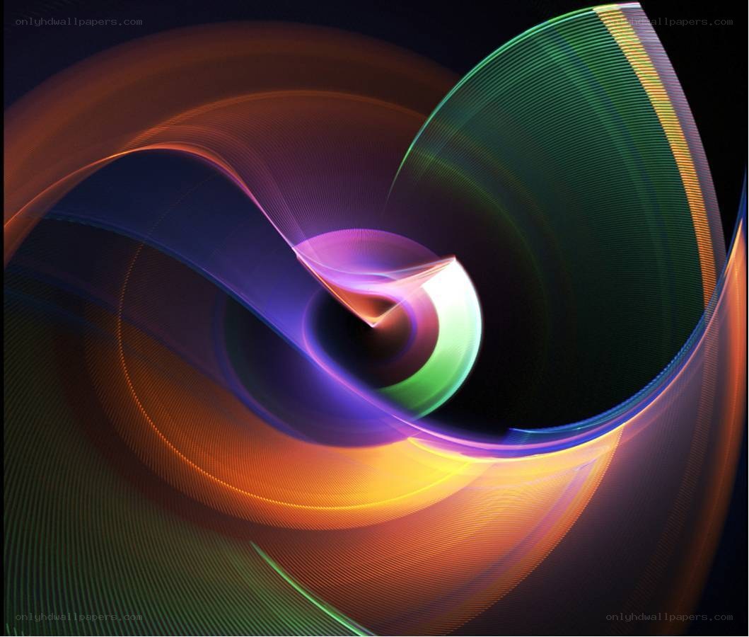 Colorful abstract spiral design