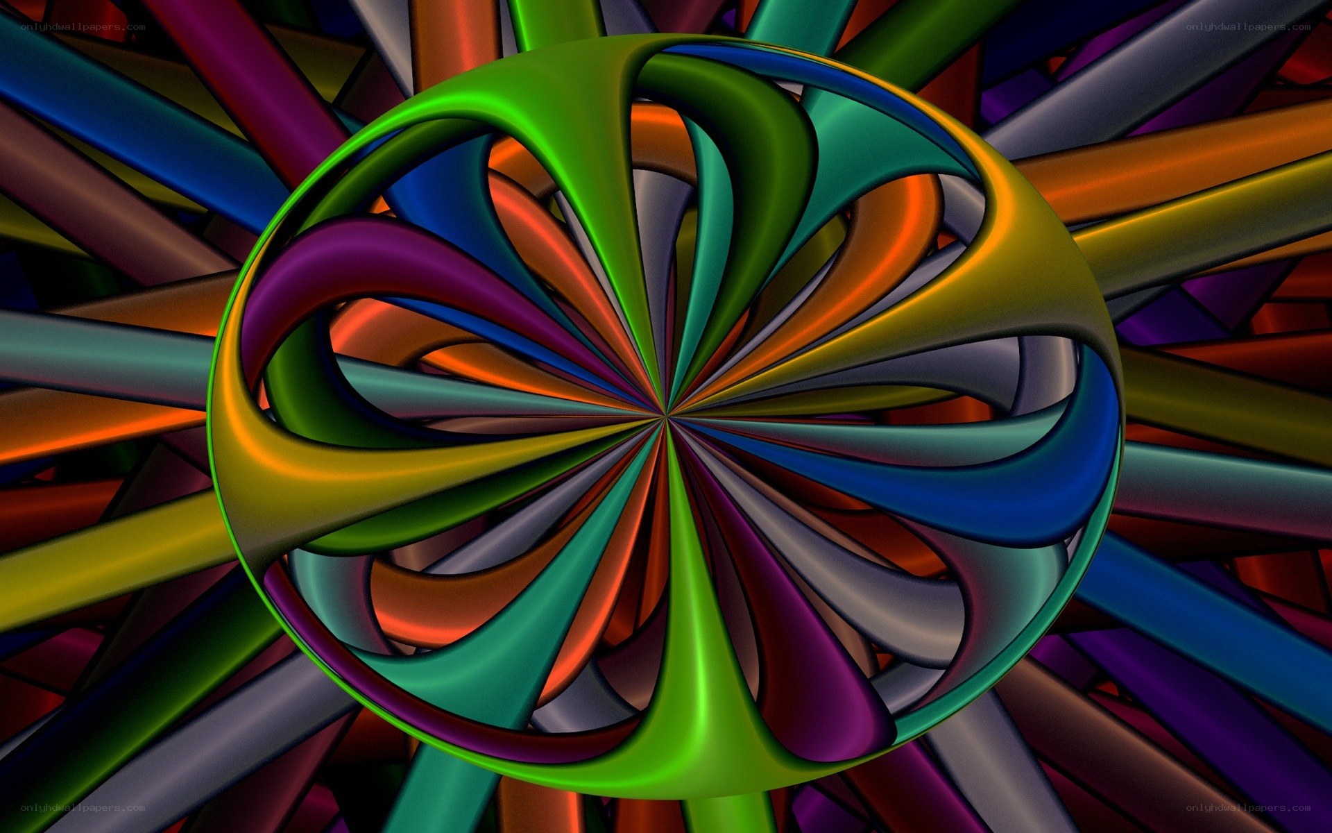 colorful abstract spiral design