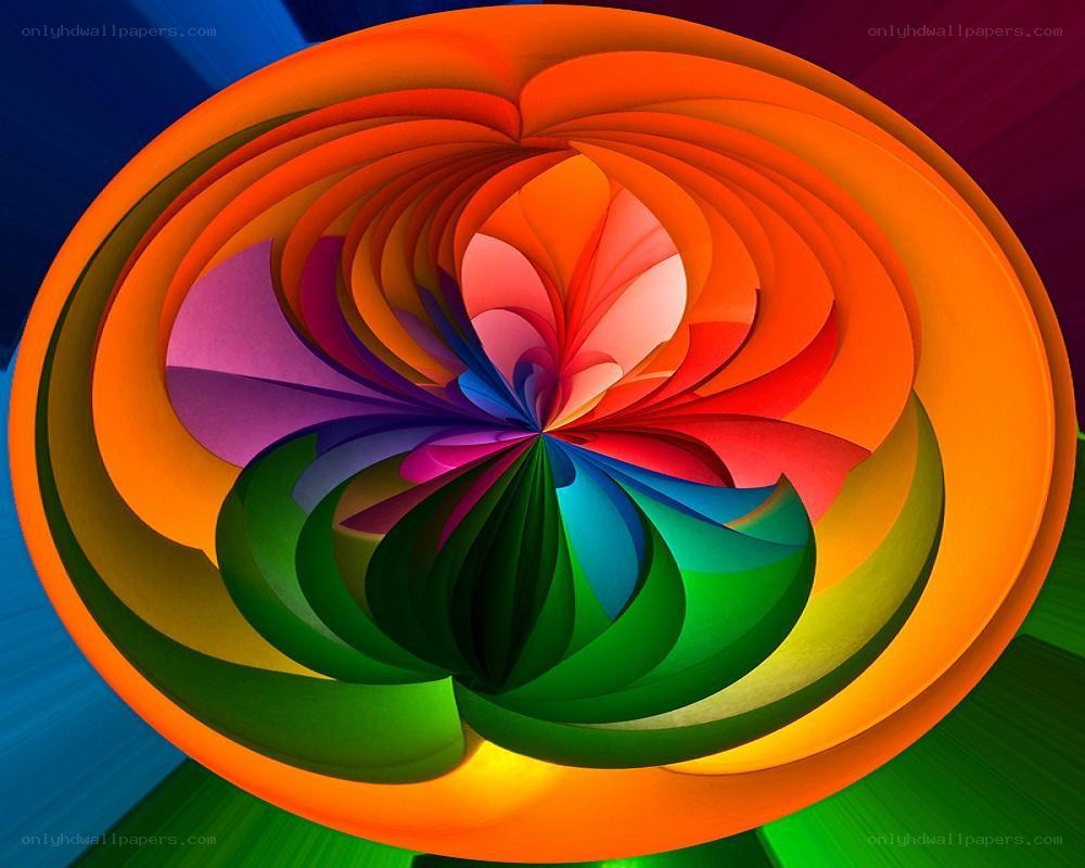 Colorful abstract spiral design