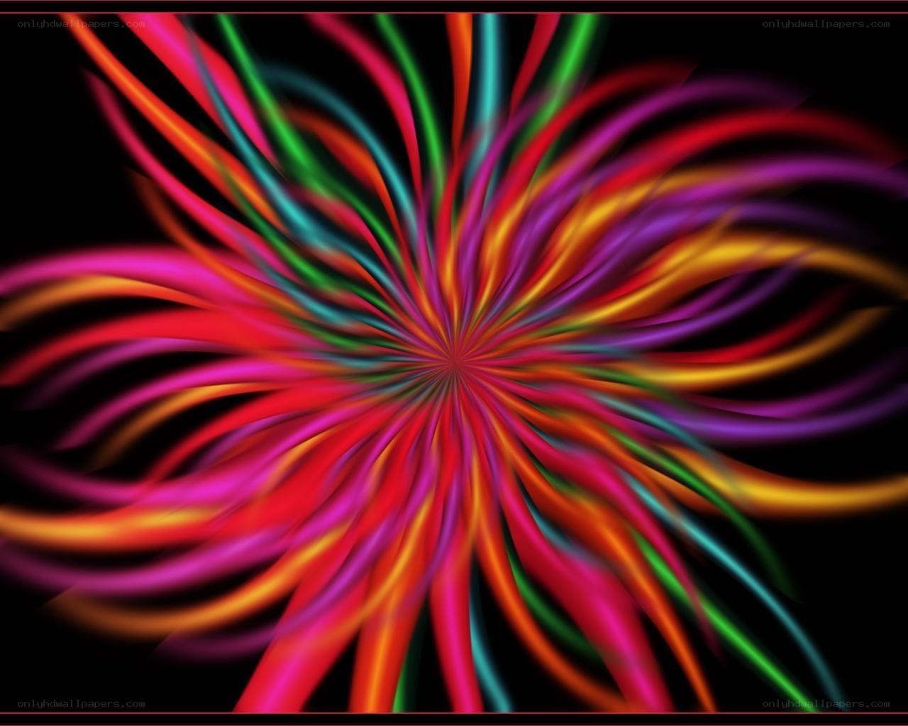 Colorful abstract spiral design
