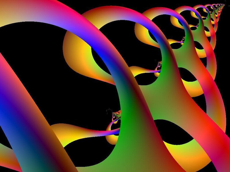 Colorful Abstract Spiral — Red