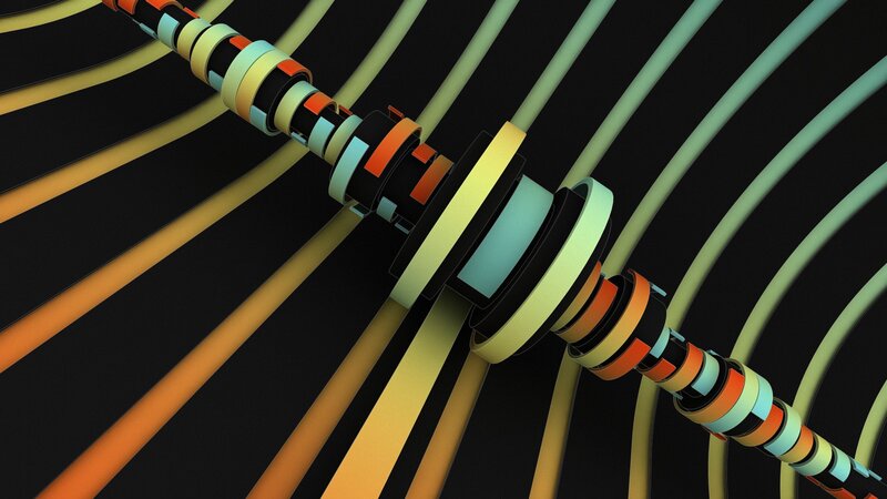 colorful abstract spiral structure
