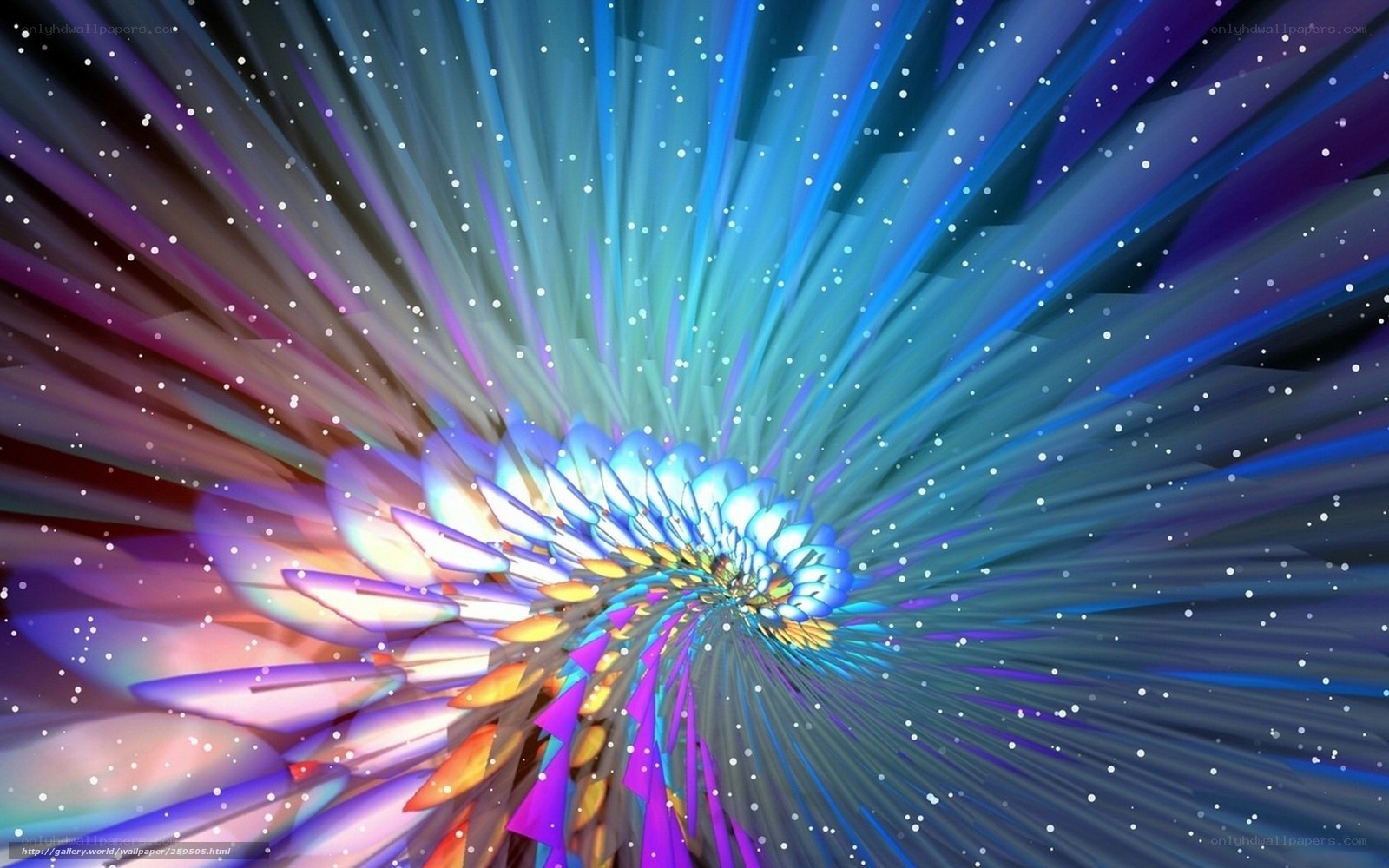 Colorful abstract spiral