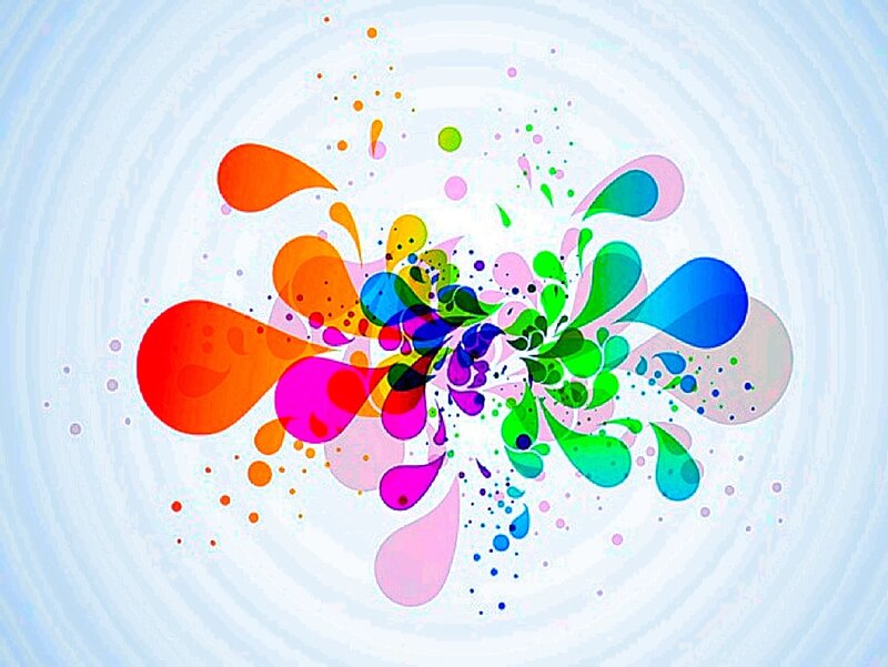 Colorful Abstract Splashes