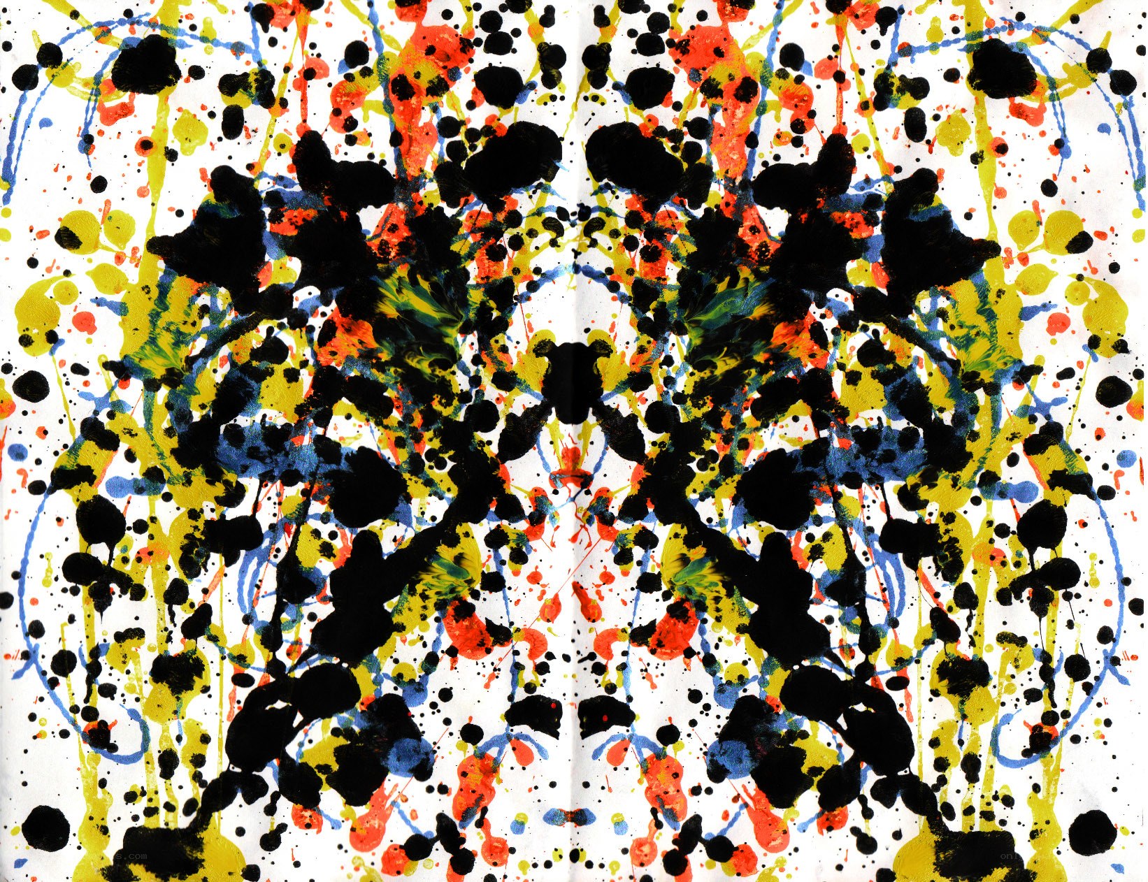 colorful abstract splatter art