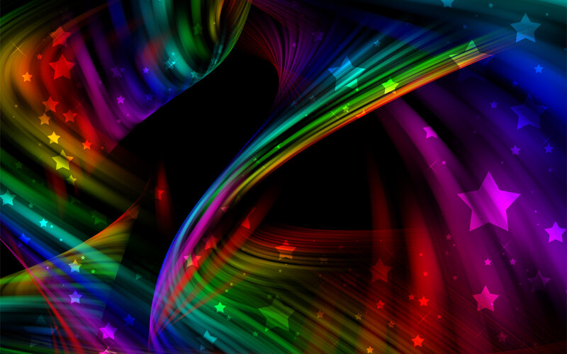 colorful abstract star background