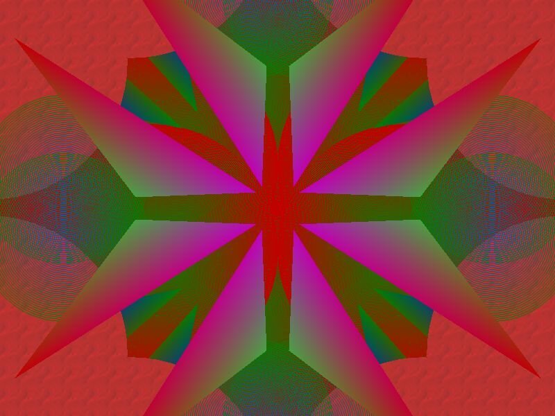 colorful abstract star pattern
