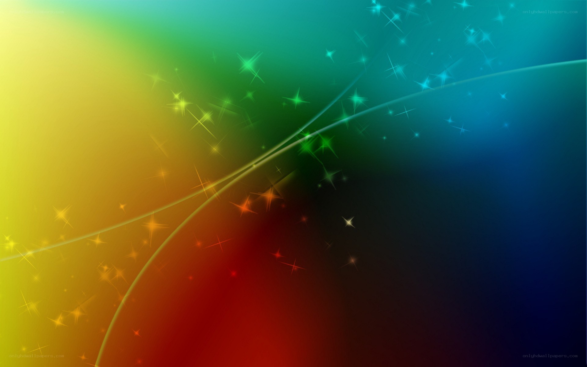 colorful abstract starry background