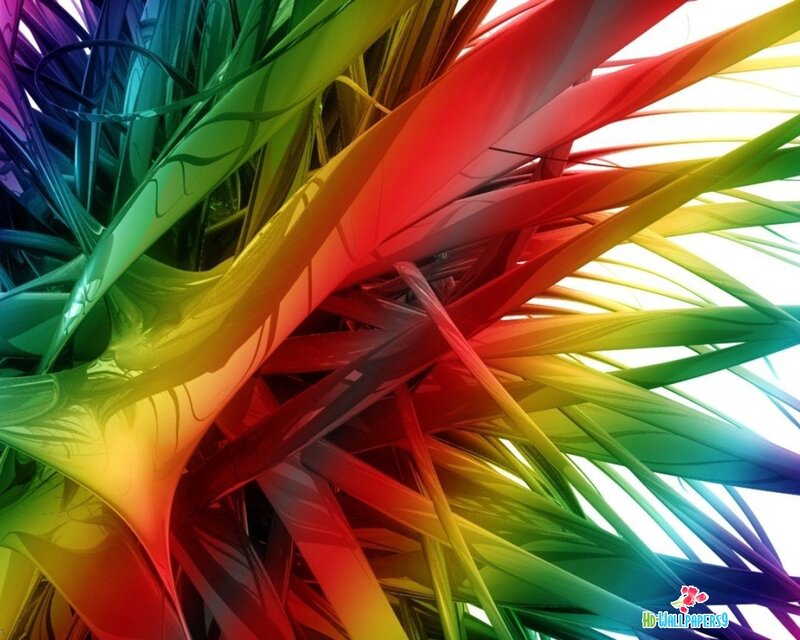 Colorful Abstract Strands — Red, Vibrant