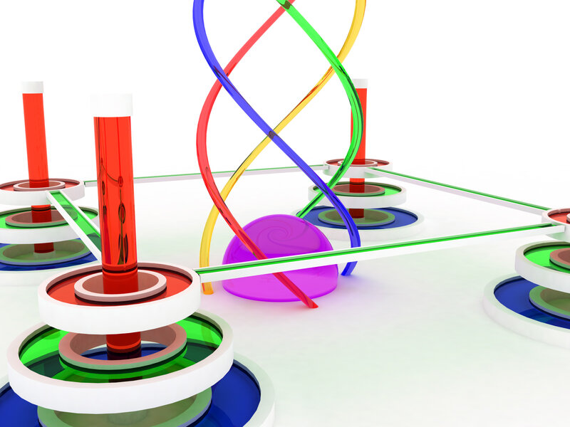 Colorful abstract structure