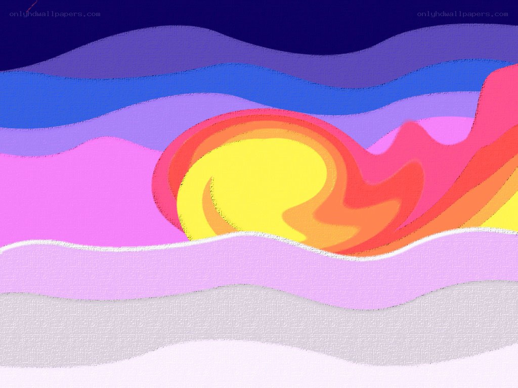 Colorful abstract sunset