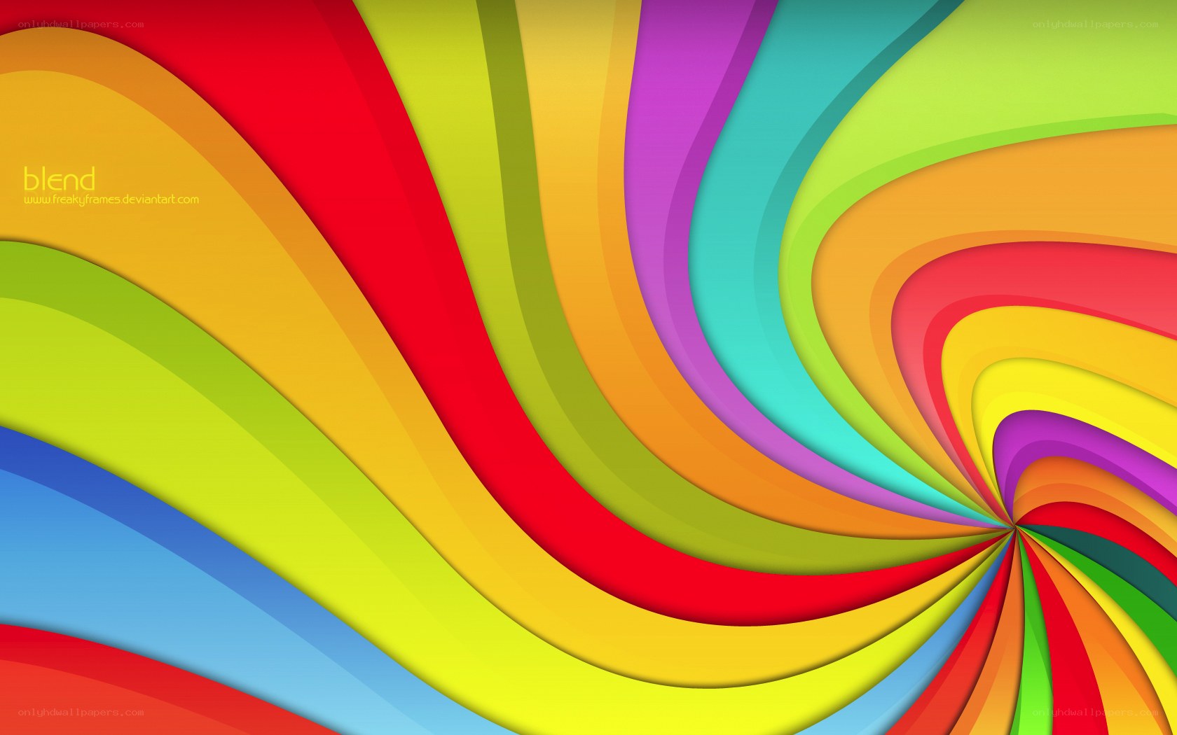 Colorful abstract swirl