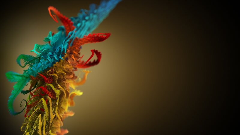 Colorful abstract swirl