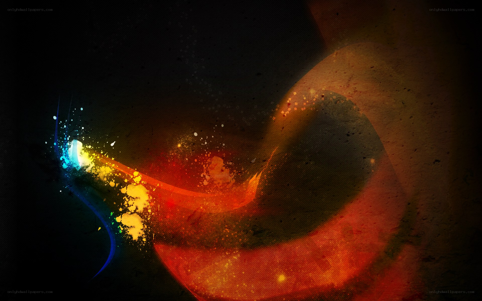 colorful abstract swirl
