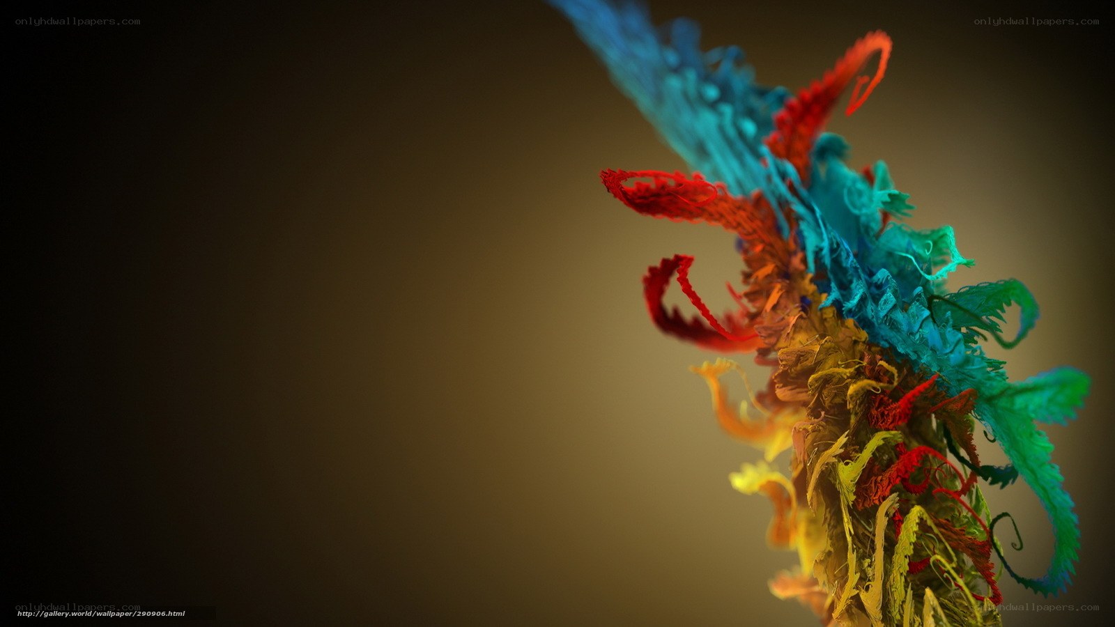 Colorful abstract swirl