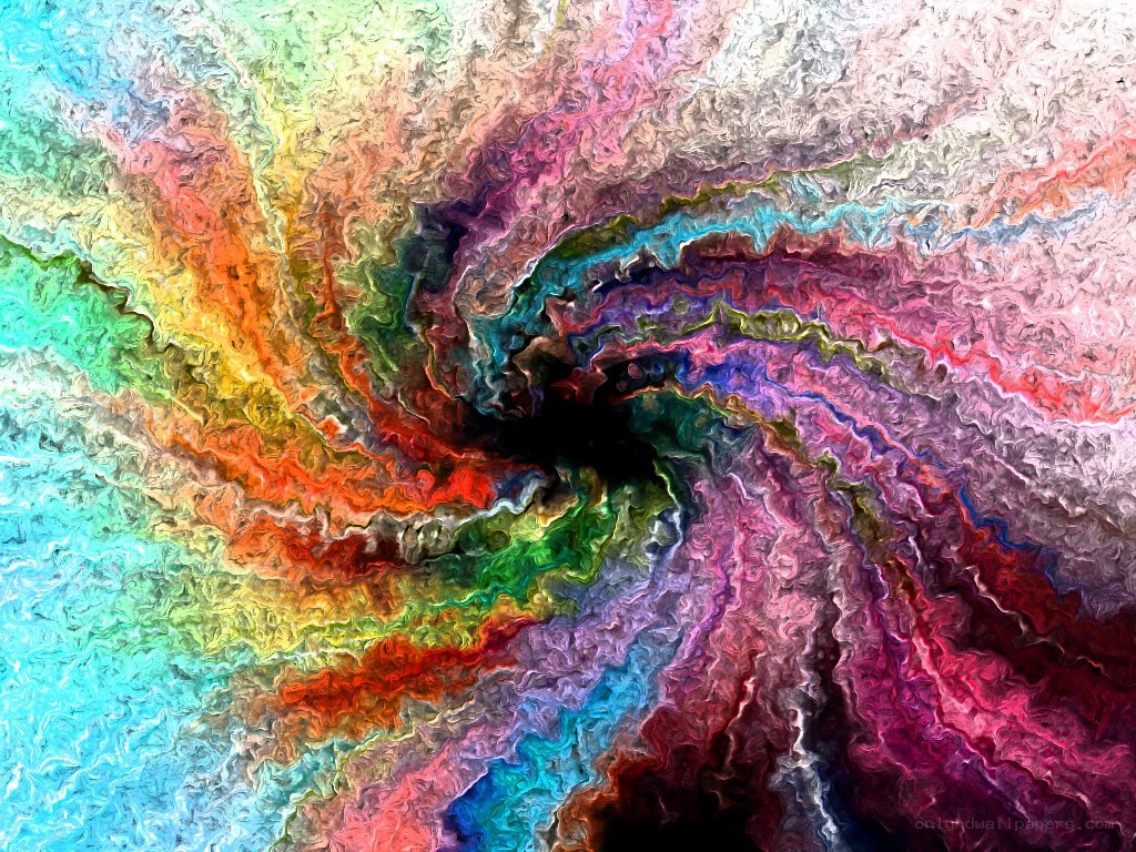 Colorful abstract swirl