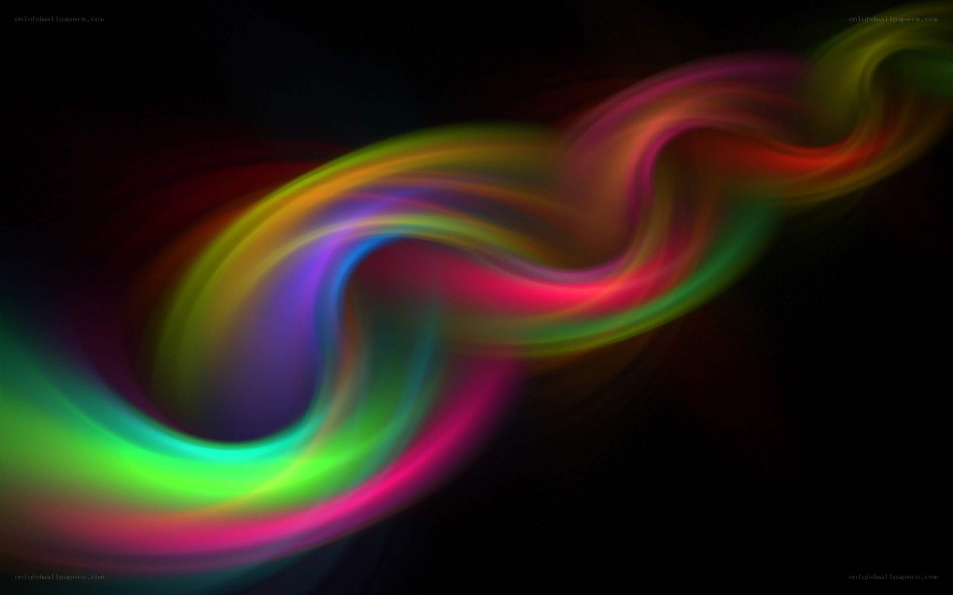 Colorful abstract swirl