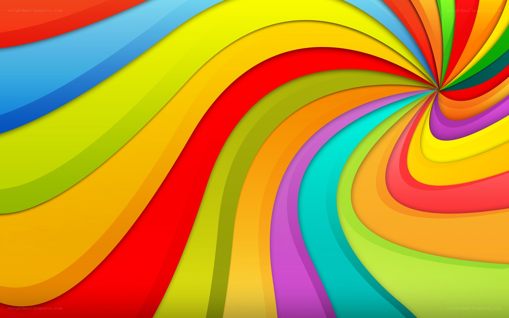 Colorful abstract swirl