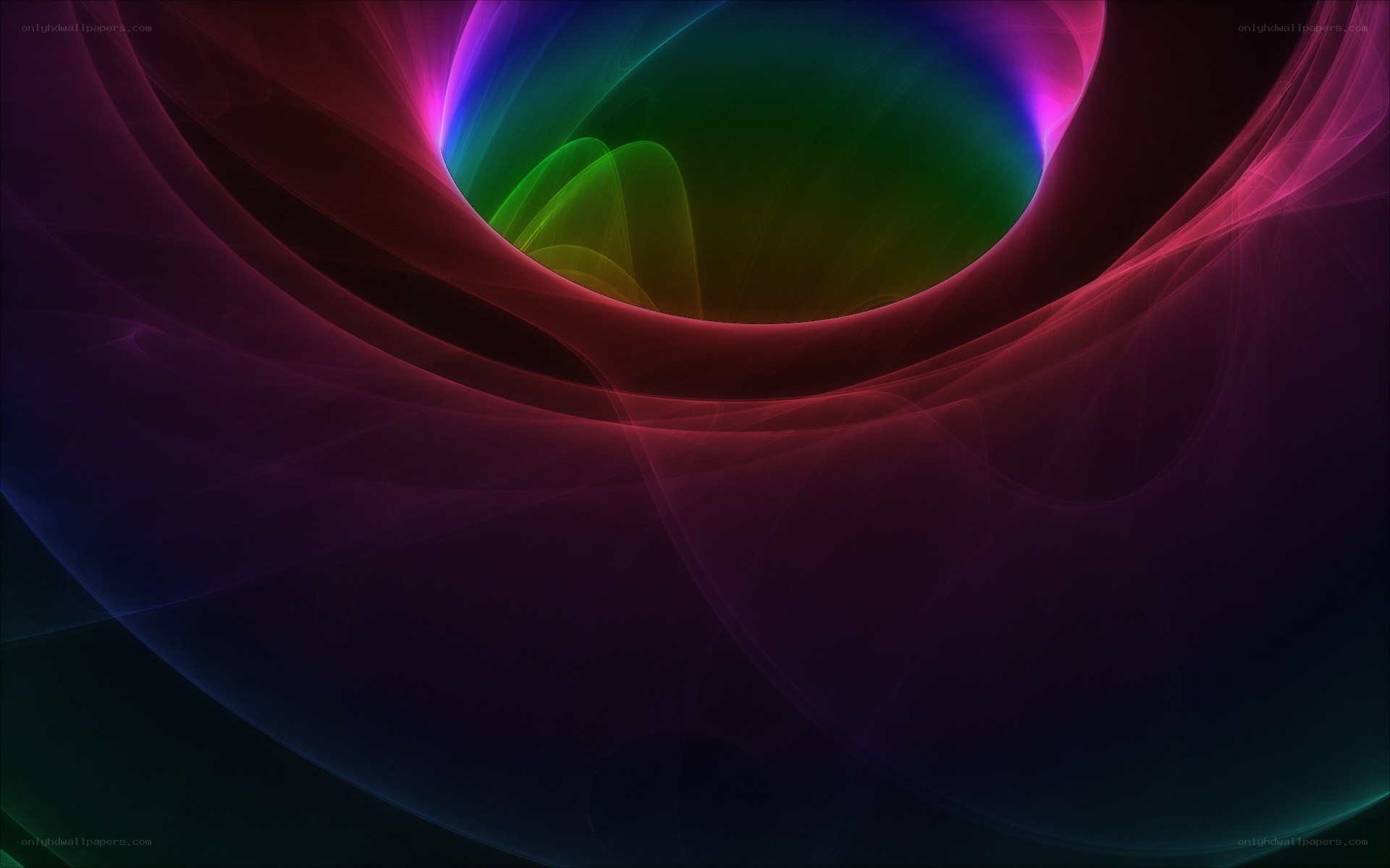 Colorful abstract swirl