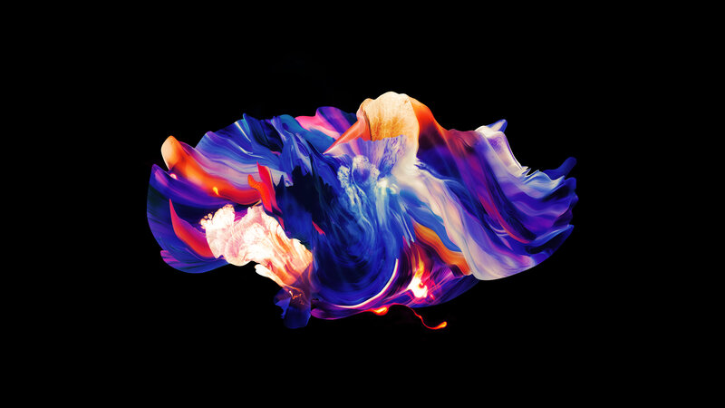 Colorful Abstract Swirl — Blue, Dynamic, Colors