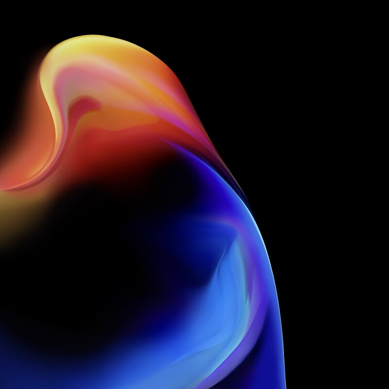 Colorful Abstract Swirl — Blue, Dynamic, Gradient