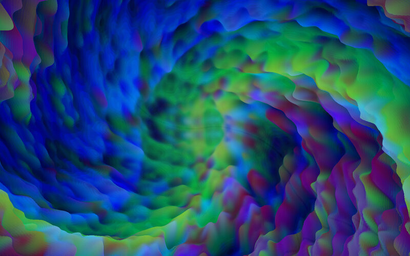 Colorful Abstract Swirl — Blue