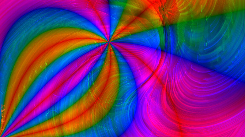 Colorful Abstract Swirl — Blue, Vibrant