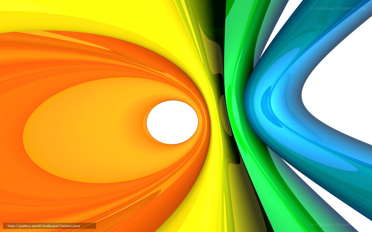 Colorful abstract swirl design