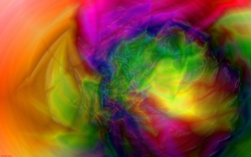 Colorful Abstract Swirl — Green, Vibrant, Colors
