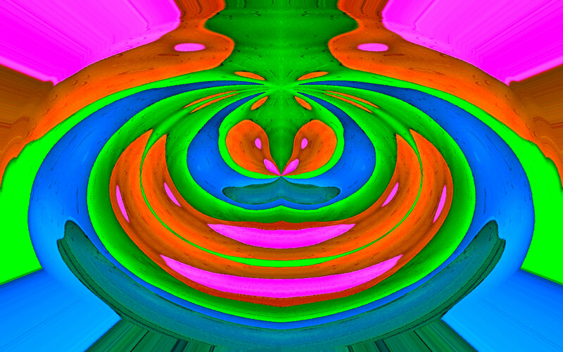 Colorful Abstract Swirl — Green, Vibrant, Swirls, Colors