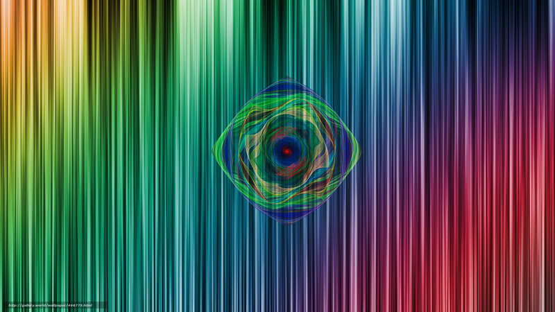 Colorful Abstract Swirl — Green, Vibrant, Vertical Stripes