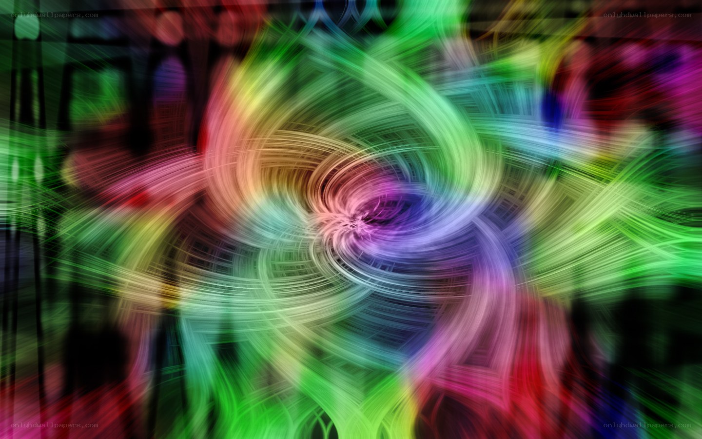 Colorful abstract swirl pattern