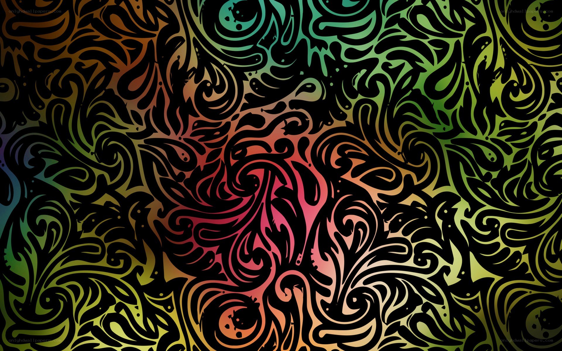 colorful abstract swirl pattern