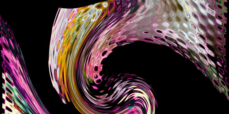 Colorful Abstract Swirl — Pink, Dynamic, Pattern