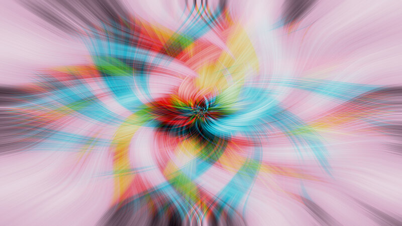 Colorful Abstract Swirl — Pink, Dynamic