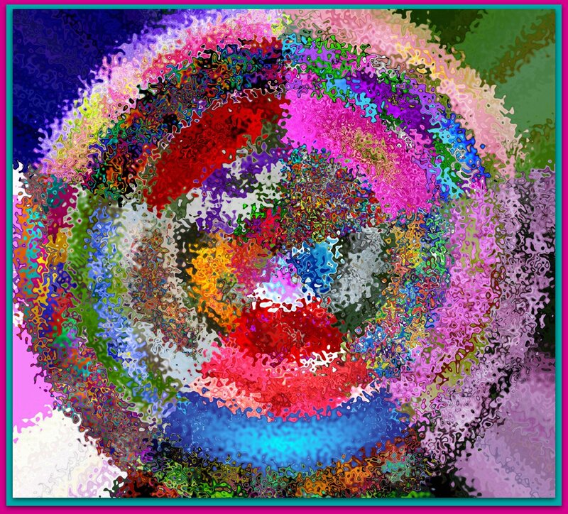 Colorful Abstract Swirl — Pink