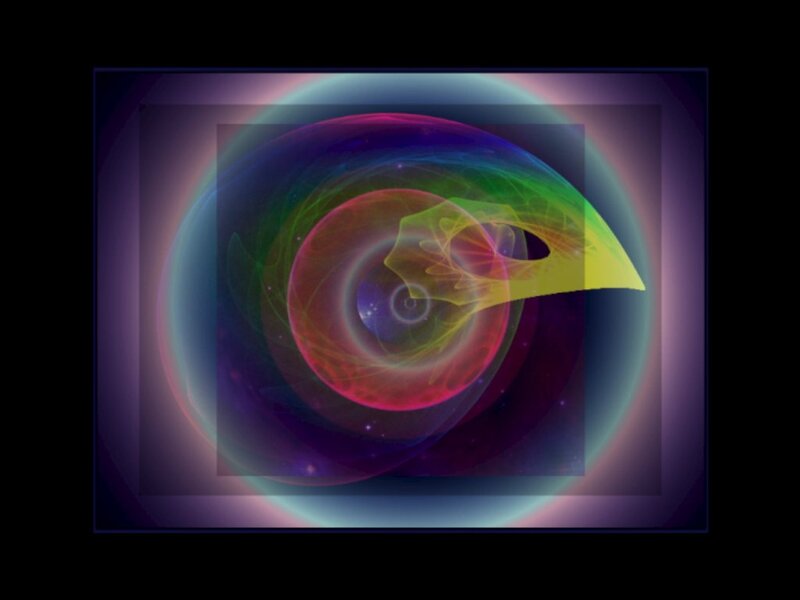Colorful Abstract Swirl — Purple, Hypnotic