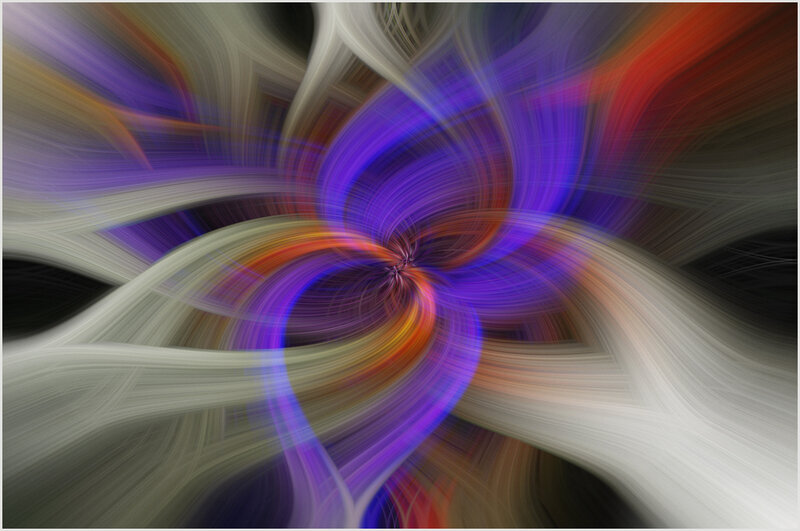 Colorful Abstract Swirl — Purple