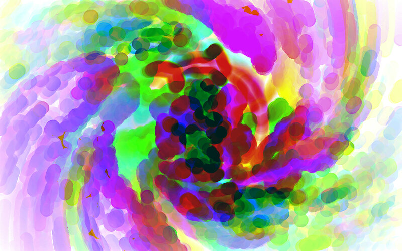 Colorful Abstract Swirl — Purple, Vibrant, Swirls, Circles